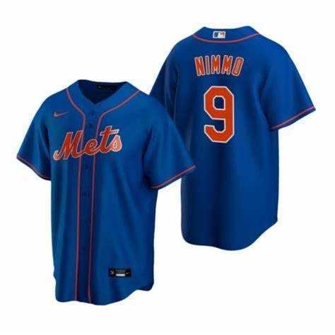 Men%27s New York Mets 9 Brandon Nimmo Blue Nike Cool Base Jersey Dzhi->milwaukee brewers->MLB Jersey